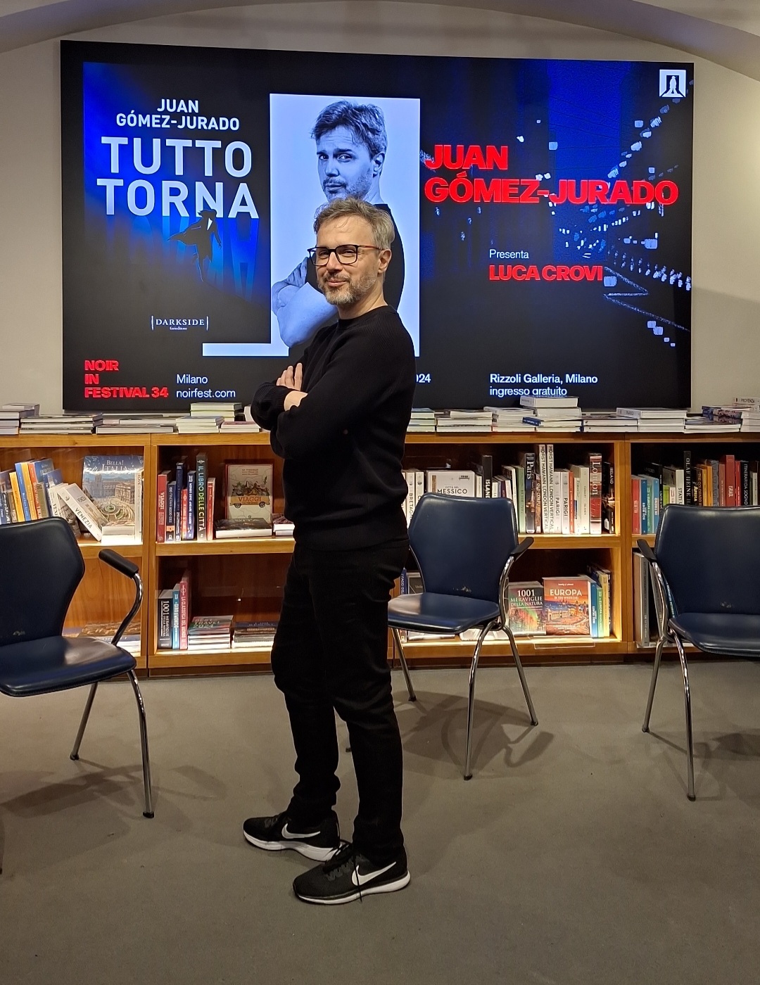 Juan Gómez-Jurado intervistato da ilRecensore.it a Milano libreria Rizzoli - 